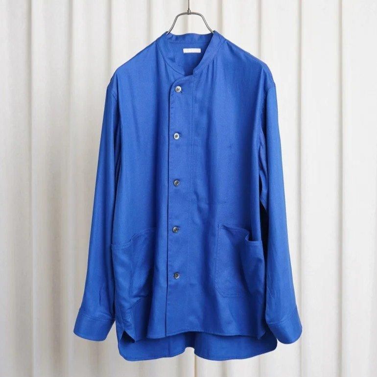 【25S/S】【ULTERIOR アルテリア】 RAYON LINEN TWILL WORK SH-JKT / BLUE