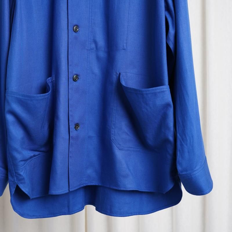 25S/SۡULTERIOR ƥꥢ RAYON LINEN TWILL WORK SH-JKT / BLUE
