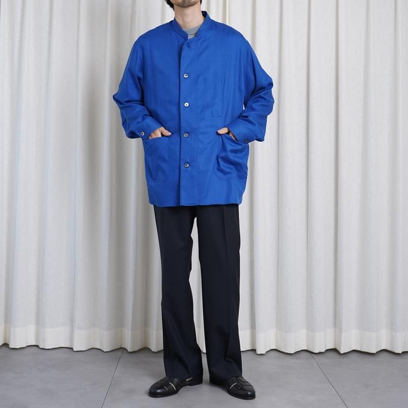 25S/SۡULTERIOR ƥꥢ RAYON LINEN TWILL WORK SH-JKT / BLUE
