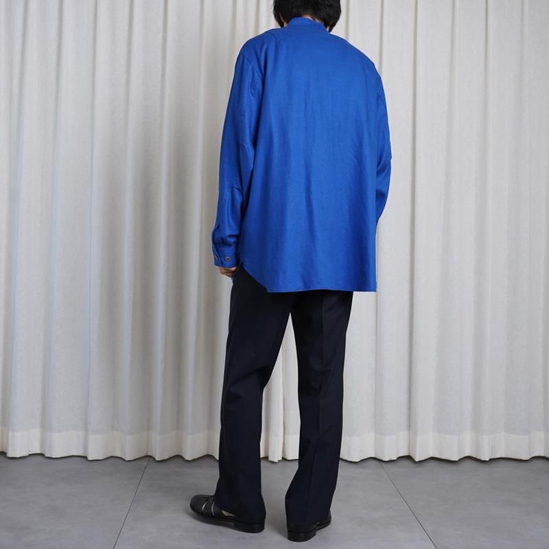 25S/SۡULTERIOR ƥꥢ RAYON LINEN TWILL WORK SH-JKT / BLUE

