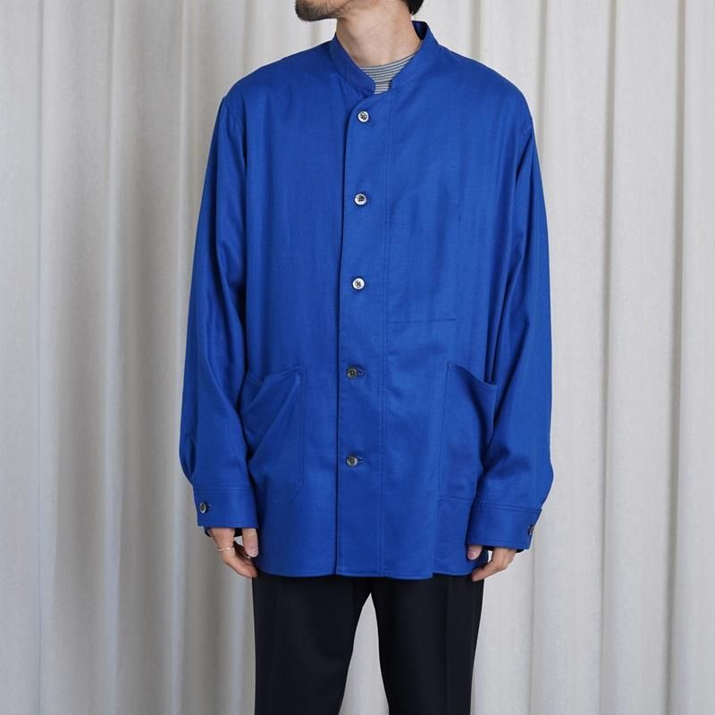25S/SۡULTERIOR ƥꥢ RAYON LINEN TWILL WORK SH-JKT / BLUE
