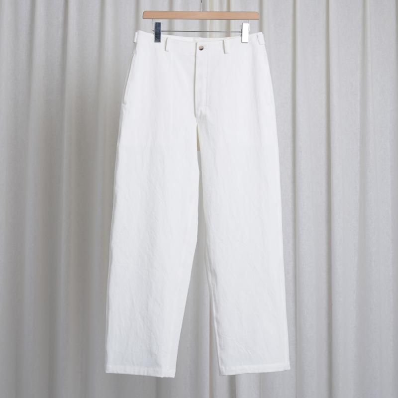 【25S/S】 【HEUGN ユーゲン】 NATE US MARIN COTTON TWILL / WHITE
