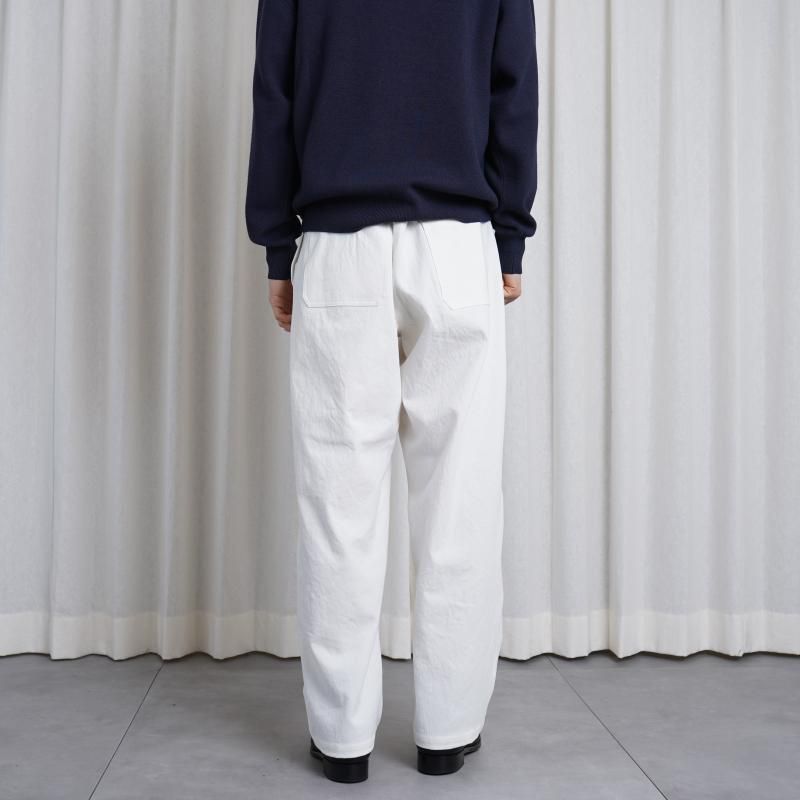 25S/S HEUGN 桼 NATE US MARIN COTTON TWILL / WHITE
