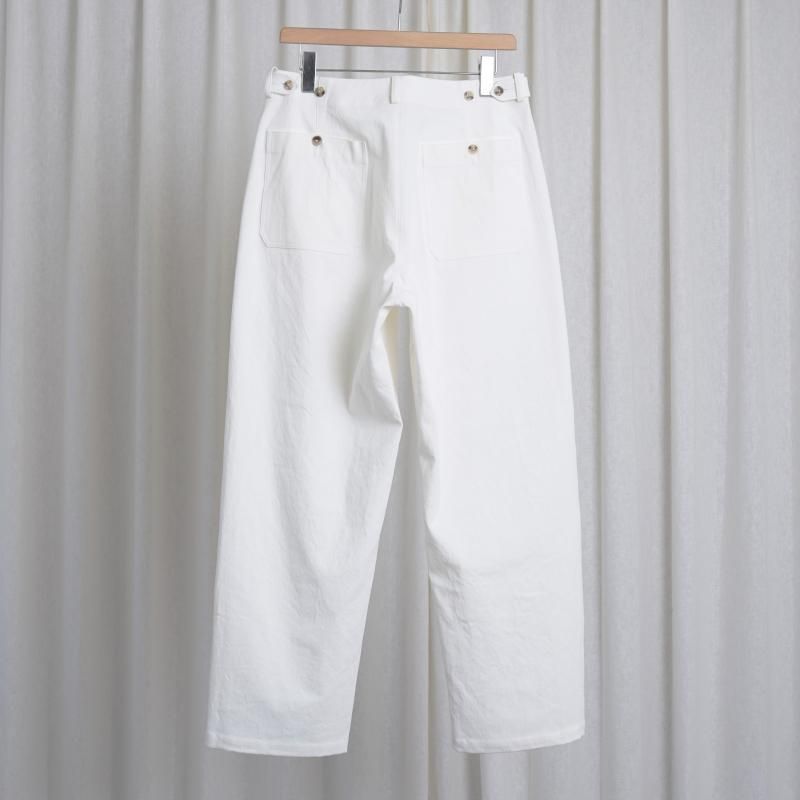 25S/S HEUGN 桼 NATE US MARIN COTTON TWILL / WHITE
