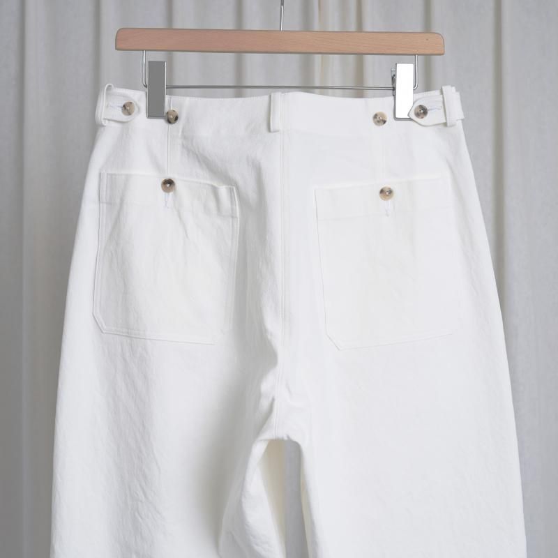 25S/S HEUGN 桼 NATE US MARIN COTTON TWILL / WHITE
