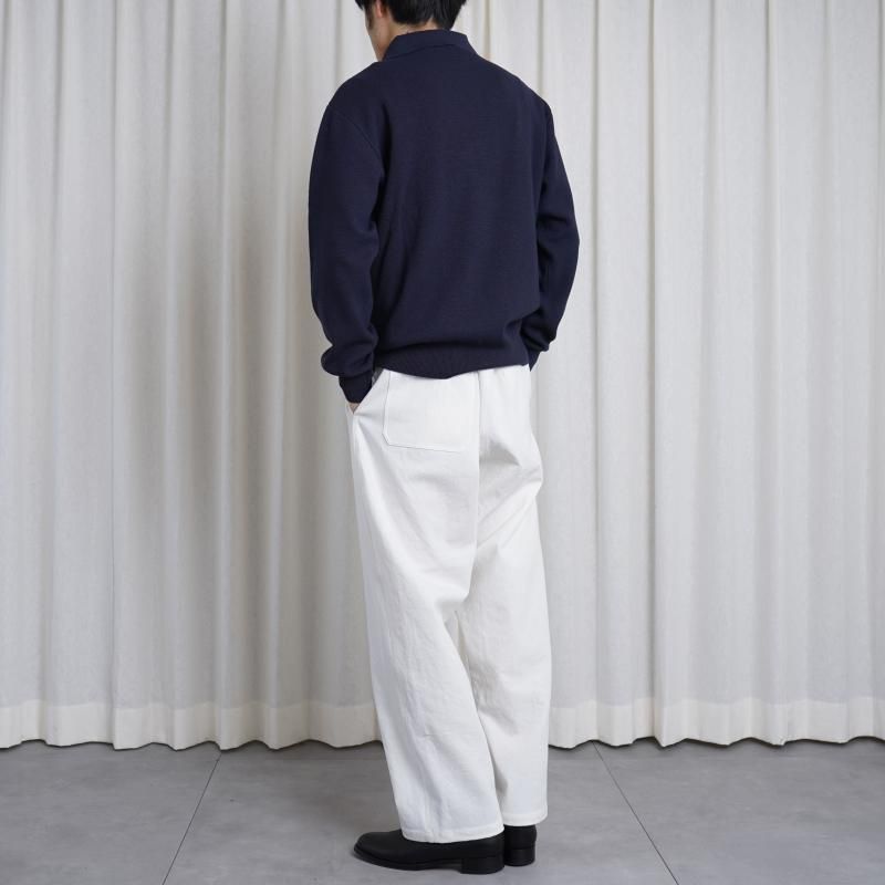 25S/S HEUGN 桼 NATE US MARIN COTTON TWILL / WHITE
