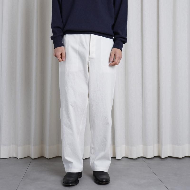 25S/S HEUGN 桼 NATE US MARIN COTTON TWILL / WHITE
