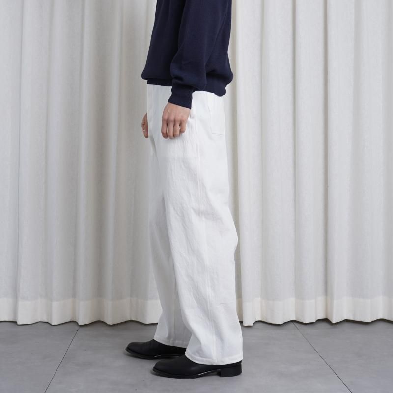 25S/S HEUGN 桼 NATE US MARIN COTTON TWILL / WHITE
