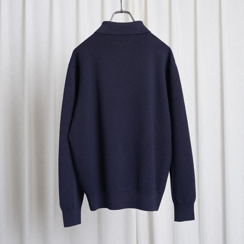 25S/SۡSlopeslow ץ  long sleeve polo sweater / egg plant