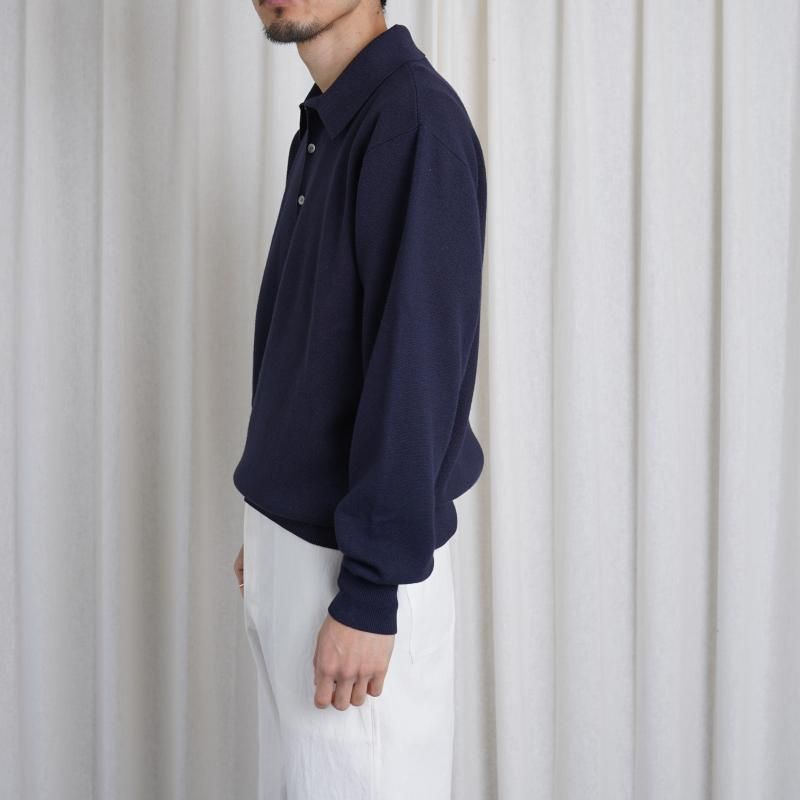25S/SۡSlopeslow ץ  long sleeve polo sweater / egg plant