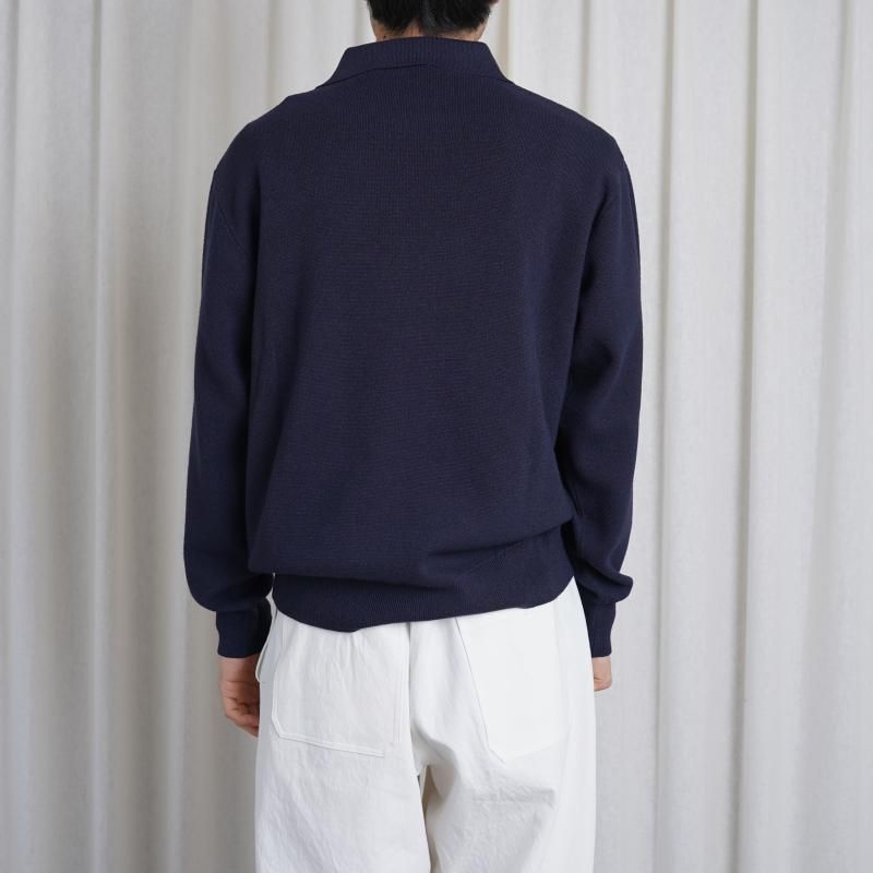 25S/SۡSlopeslow ץ  long sleeve polo sweater / egg plant