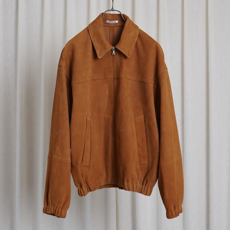 25S/SۡAURALEE ꡼ LAMB SUEDE ZIP BLOUSON / CAMEL
