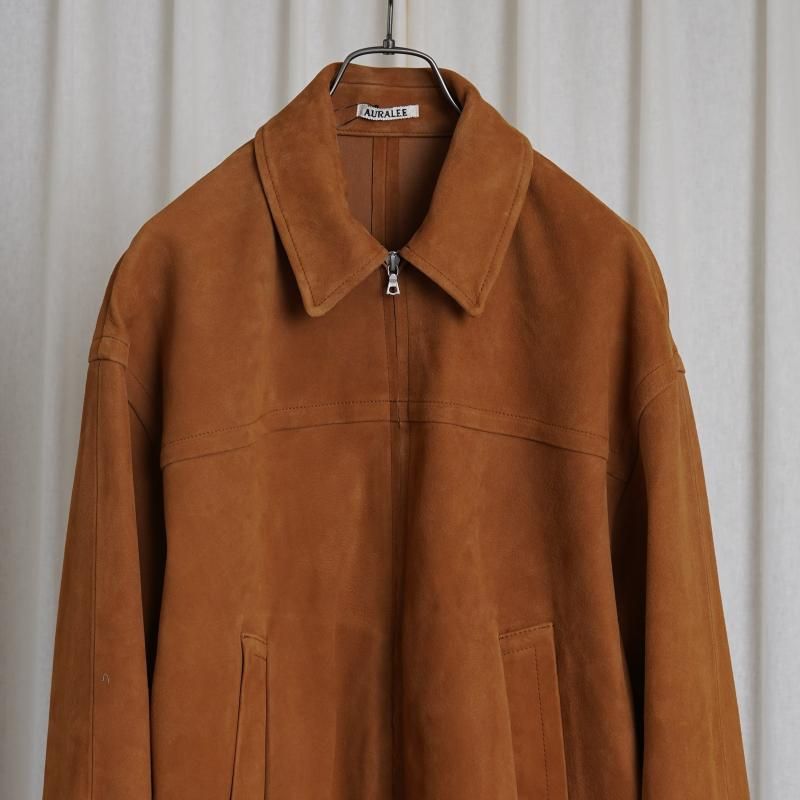 25S/SۡAURALEE ꡼ LAMB SUEDE ZIP BLOUSON / CAMEL
