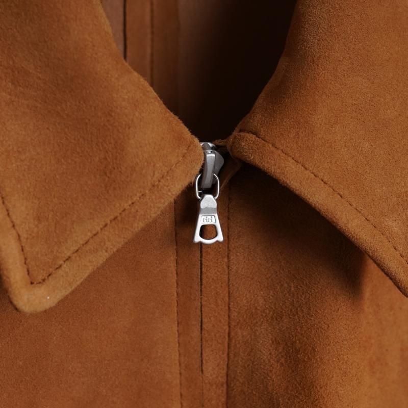 25S/SۡAURALEE ꡼ LAMB SUEDE ZIP BLOUSON / CAMEL
