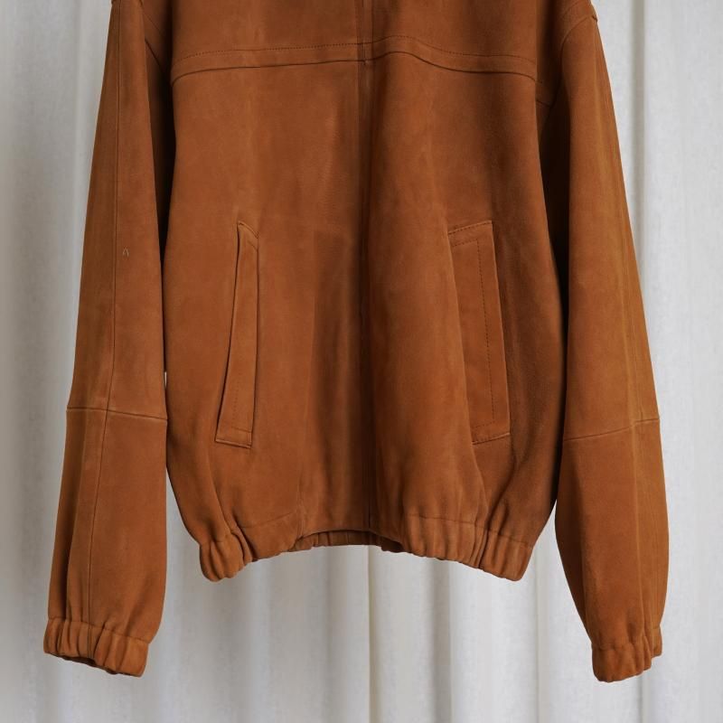 25S/SۡAURALEE ꡼ LAMB SUEDE ZIP BLOUSON / CAMEL
