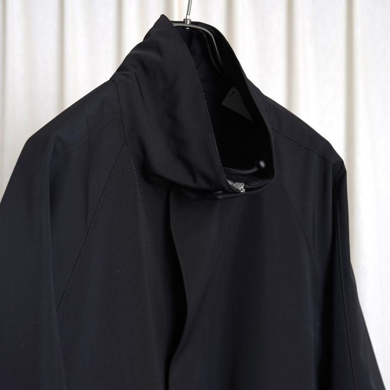 25S/SۡAURALEE ꡼ WOOL MAX CANVAS HIGH NECK ZIP BLOUSON / BLACK
