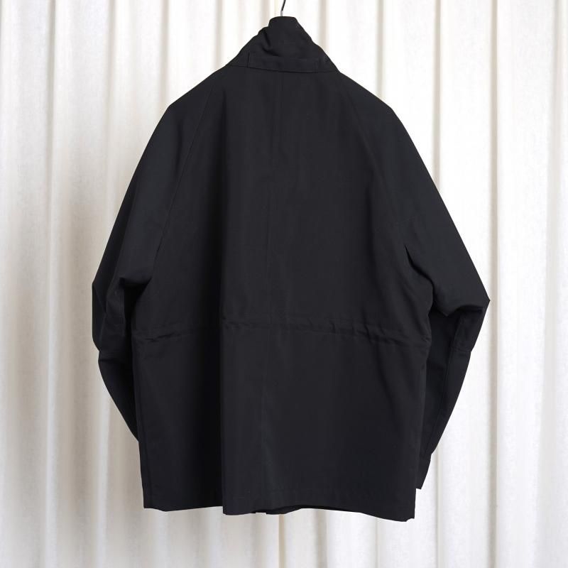 25S/SۡAURALEE ꡼ WOOL MAX CANVAS HIGH NECK ZIP BLOUSON / BLACK
