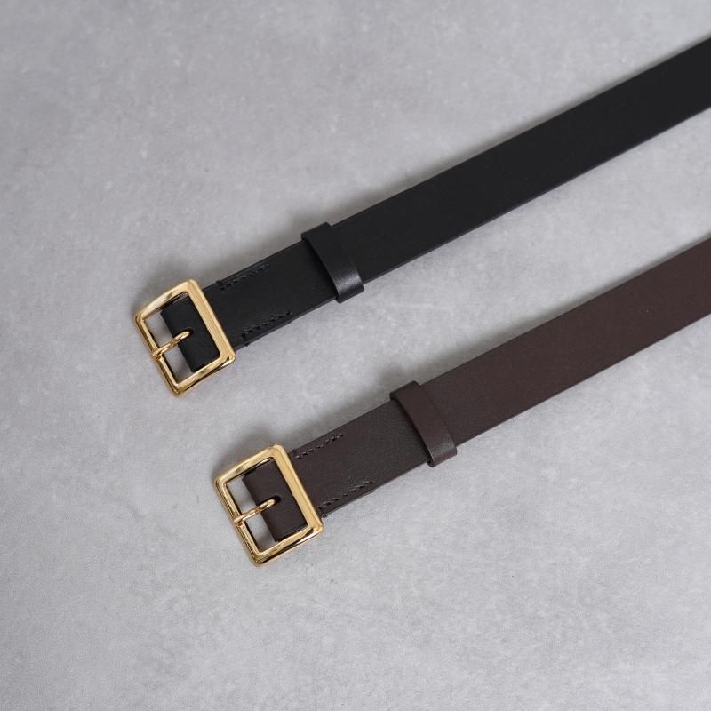 【25S/S】【AURALEE オーラリー】 SQUARE BUCKLE BELT / 2COLOR