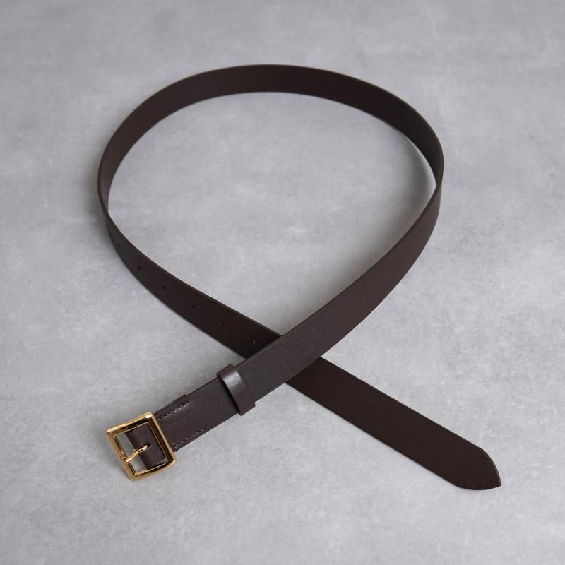 25S/SۡAURALEE ꡼ SQUARE BUCKLE BELT / 2COLOR