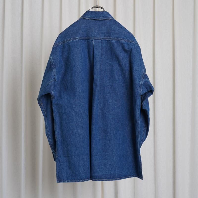 AURALEE オーラリー】 SELVEDGE LIGHT OZ DENIM SHIRT / MIDIUM