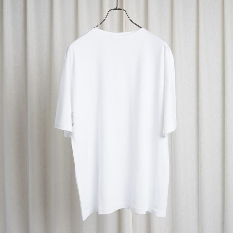25S/SۡAURALEE ꡼LUSTER PLATING BOAT NECK TEE / WHITE