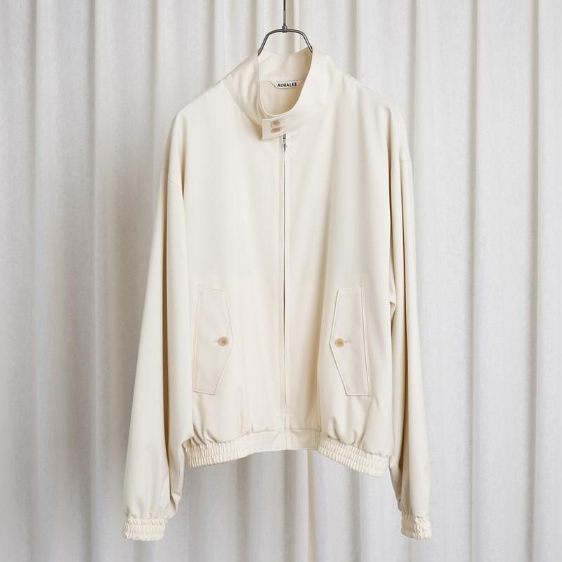 25S/SۡAURALEE ꡼ SUPER FINE TROPICAL WOOL ZIP BLOUSON / IVORY
