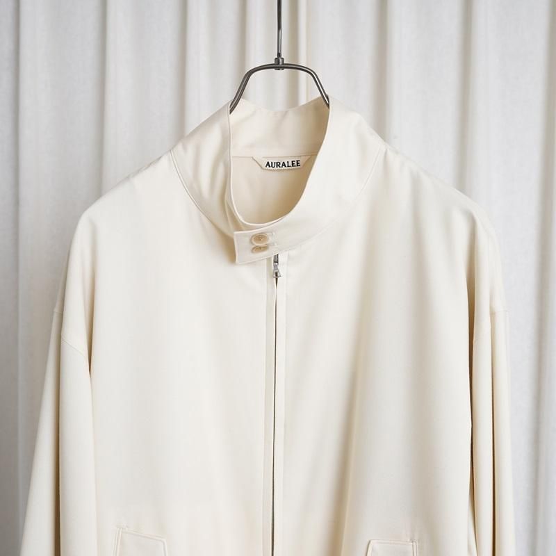 25S/SۡAURALEE ꡼ SUPER FINE TROPICAL WOOL ZIP BLOUSON / IVORY
