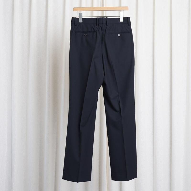 25S/SۡAURALEE ꡼ SUPER FINE TROPICAL WOOL SLACKS / TOP DARK NAVY 