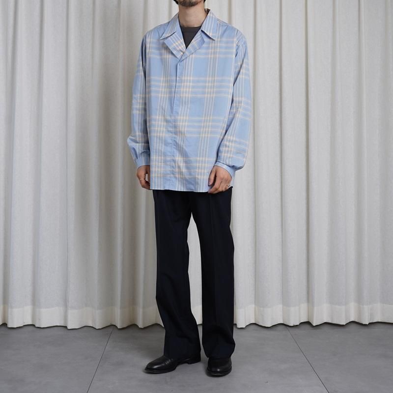 25S/SۡAURALEE ꡼ SUPER FINE TROPICAL WOOL SLACKS / TOP DARK NAVY 