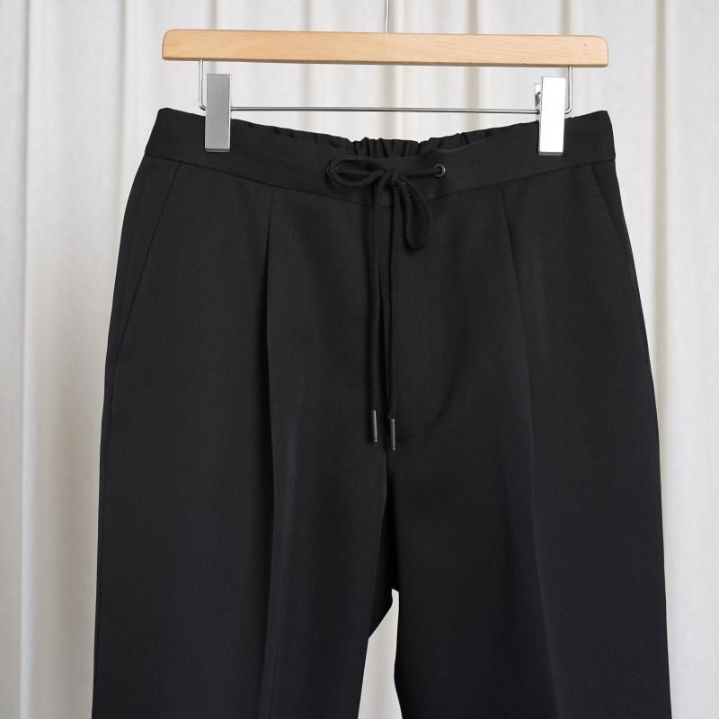 25S/SۡTHE RERACS 饯 THE EASY SLACKS WIDE / BLACK
