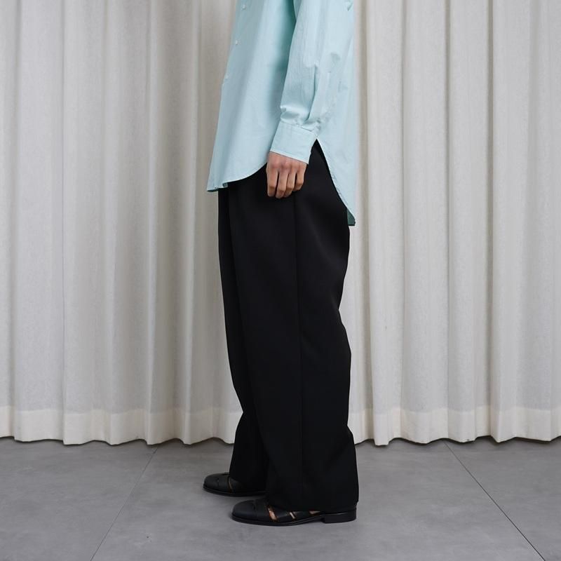 25S/SۡTHE RERACS 饯 THE EASY SLACKS WIDE / BLACK

