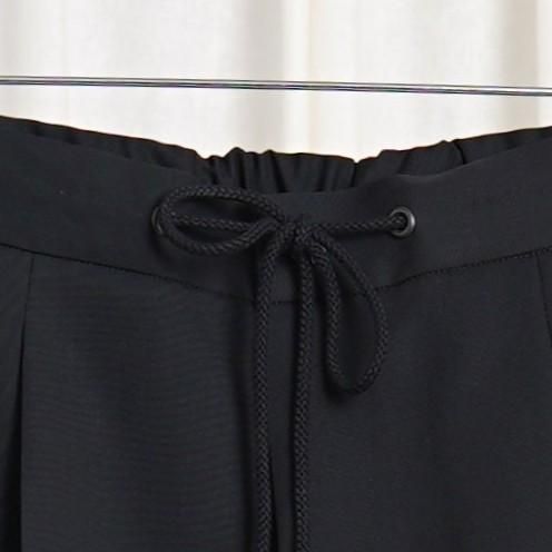 25S/SۡTHE RERACS 饯 THE EASY SLACKS WIDE / BLACK
