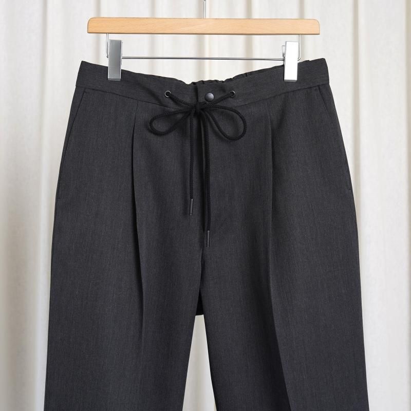 25S/SۡTHE RERACS 饯 THE EASY SLACKS WIDE / TOP GRAY
