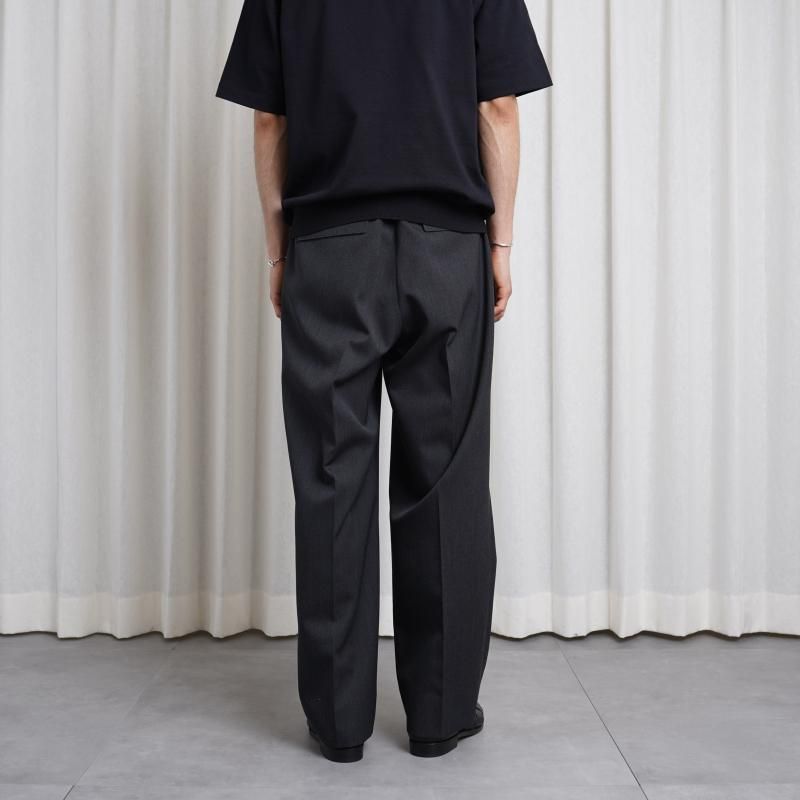 25S/SۡTHE RERACS 饯 THE EASY SLACKS WIDE / TOP GRAY
