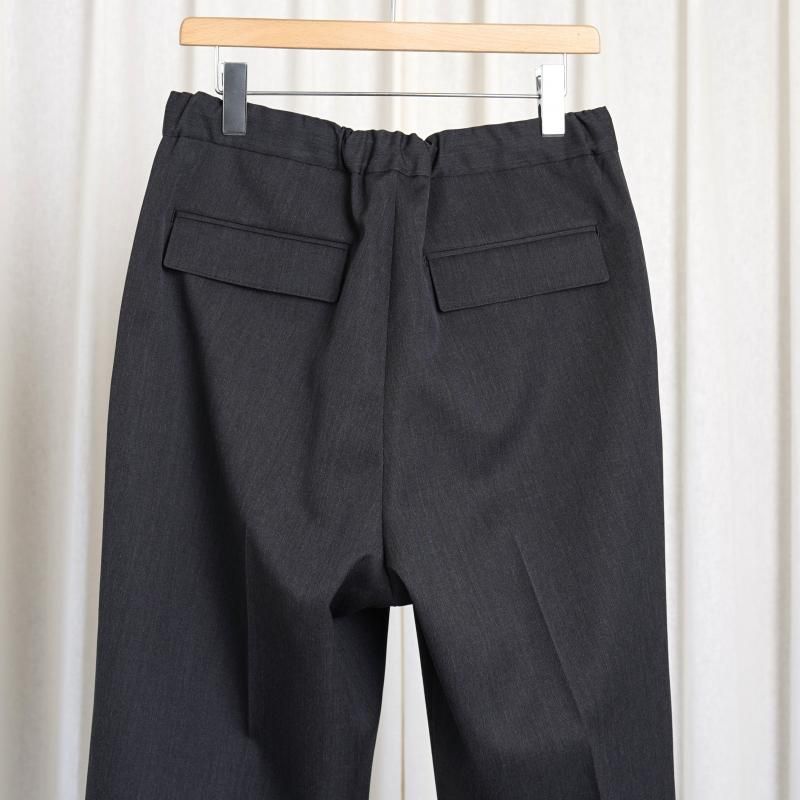 25S/SۡTHE RERACS 饯 THE EASY SLACKS WIDE / TOP GRAY
