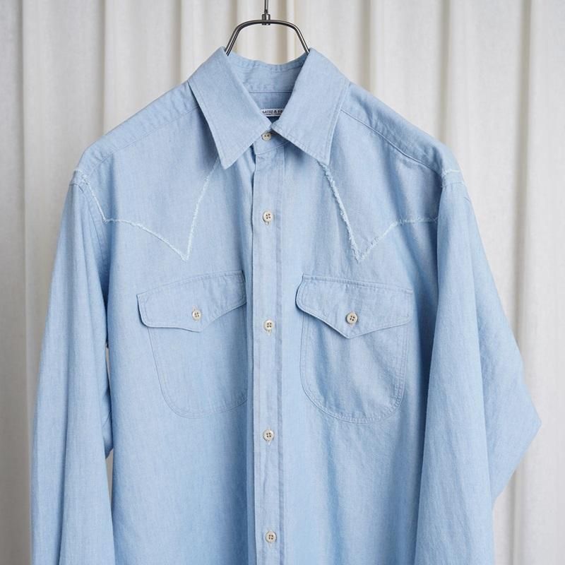 25S/SۡMAATEESONS ޡƥɥ󥺡 WESTERN LOZ SHAMBRAY / BLEACH BLUE