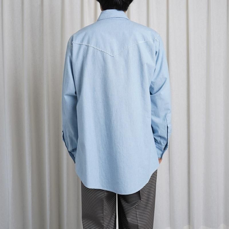 25S/SۡMAATEESONS ޡƥɥ󥺡 WESTERN LOZ SHAMBRAY / BLEACH BLUE
