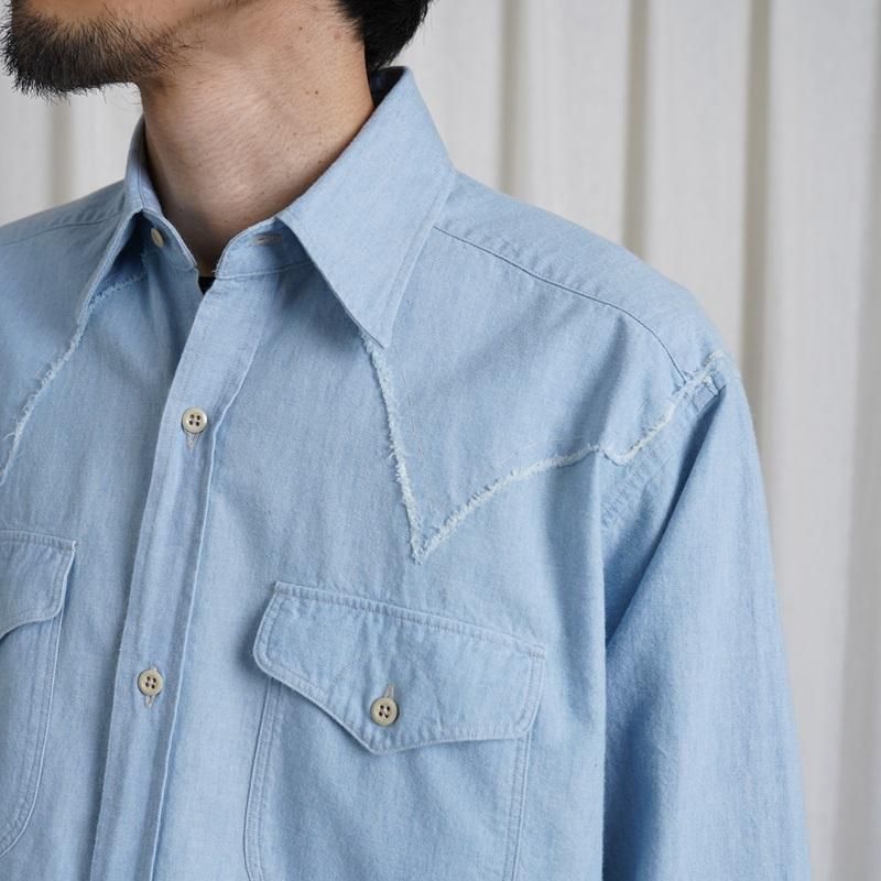 25S/SۡMAATEESONS ޡƥɥ󥺡 WESTERN LOZ SHAMBRAY / BLEACH BLUE