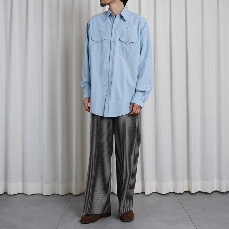 25S/SۡMAATEESONS ޡƥɥ󥺡 WESTERN LOZ SHAMBRAY / BLEACH BLUE