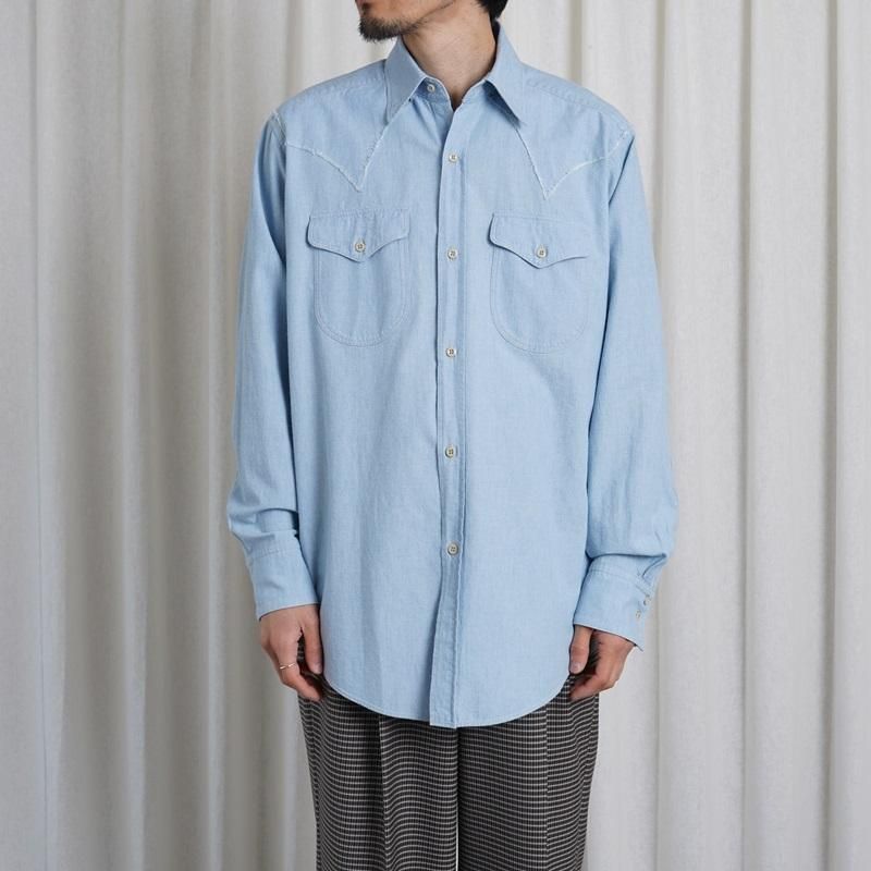 25S/SۡMAATEESONS ޡƥɥ󥺡 WESTERN LOZ SHAMBRAY / BLEACH BLUE