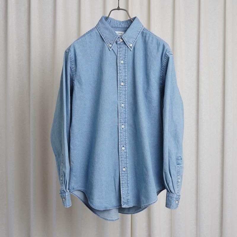 【25S/S】【CIOTA シオタ】 DENIM B.D SHIRT / LIGHT BLUE