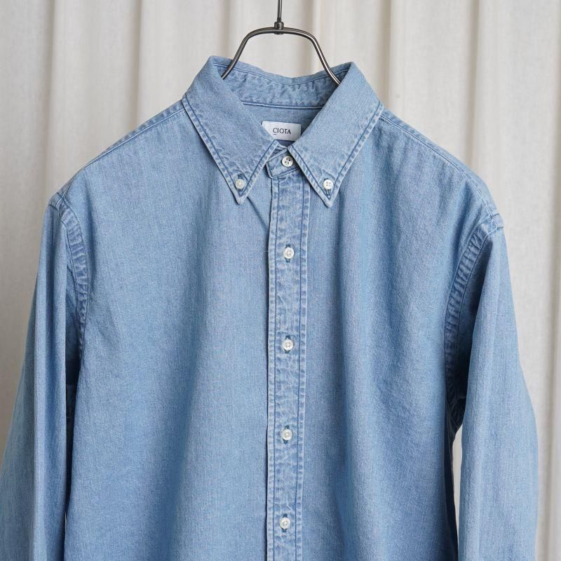 25S/SۡCIOTA  DENIM B.D SHIRT / LIGHT BLUE