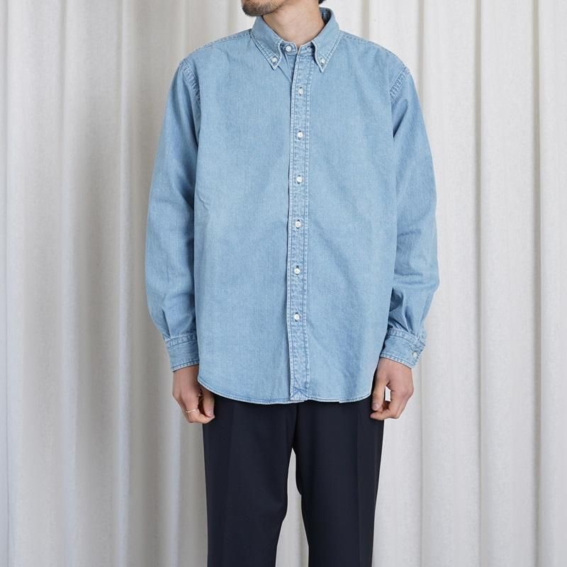 25S/SۡCIOTA  DENIM B.D SHIRT / LIGHT BLUE