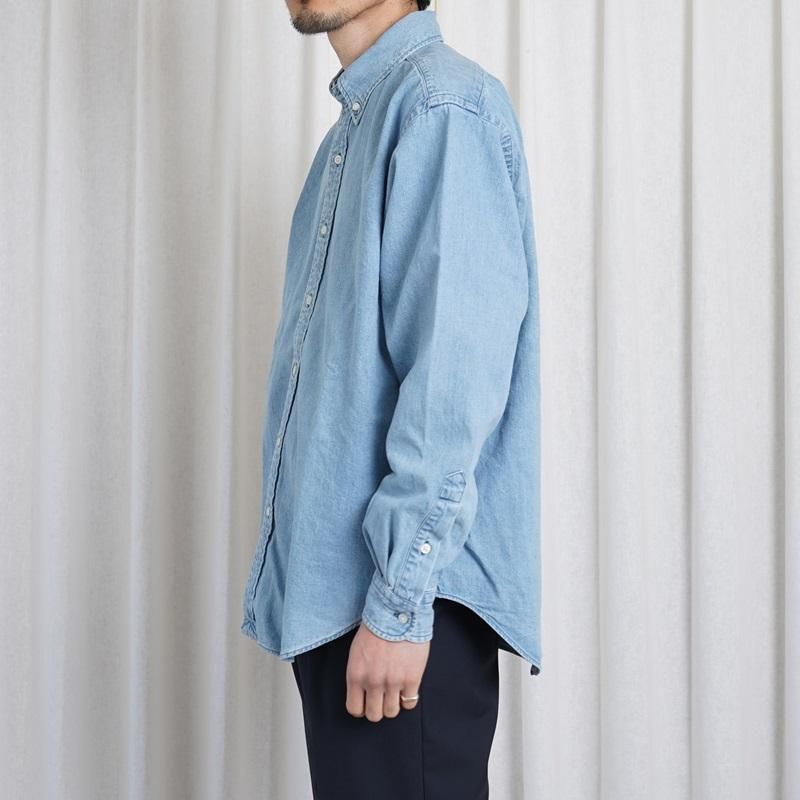 25S/SۡCIOTA  DENIM B.D SHIRT / LIGHT BLUE
