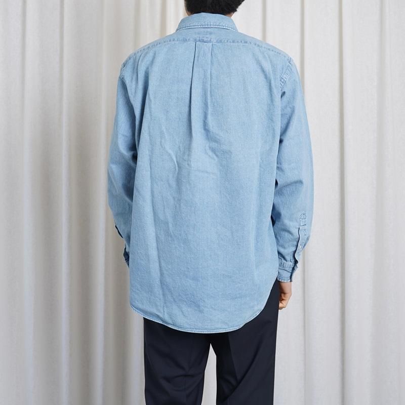 25S/SۡCIOTA  DENIM B.D SHIRT / LIGHT BLUE