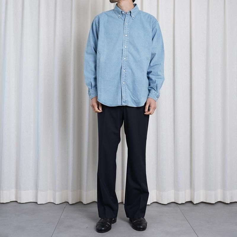 25S/SۡCIOTA  DENIM B.D SHIRT / LIGHT BLUE
