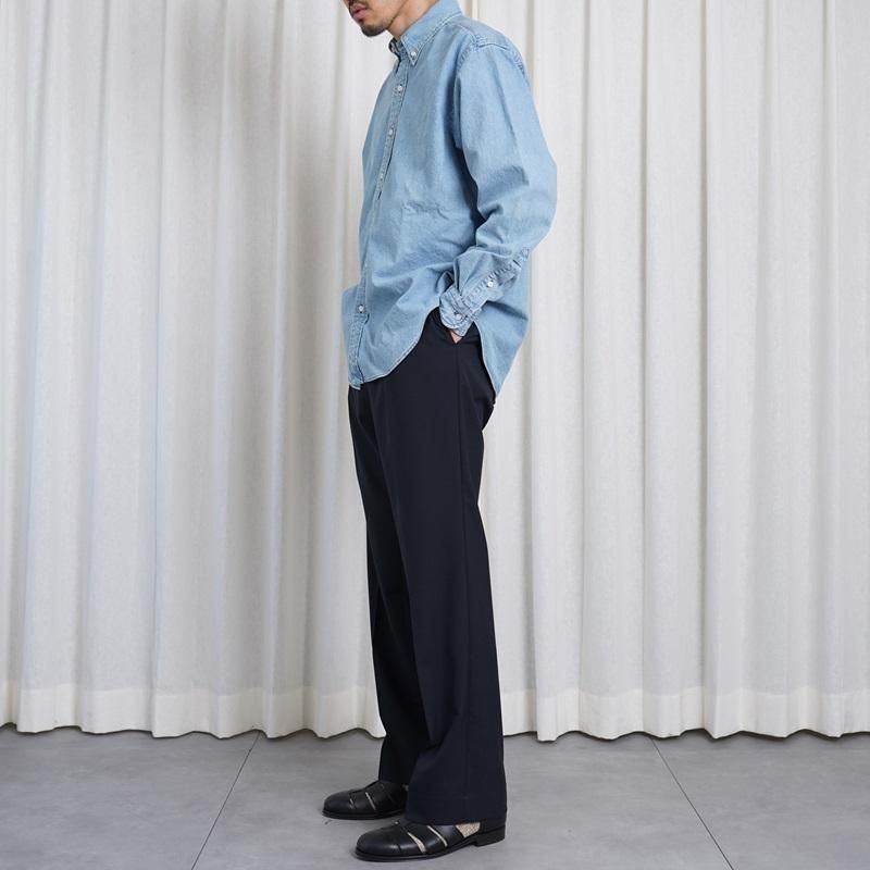 25S/SۡCIOTA  DENIM B.D SHIRT / LIGHT BLUE