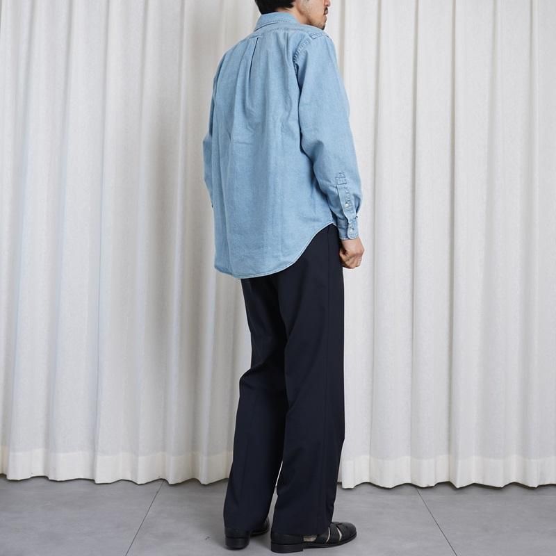 25S/SۡCIOTA  DENIM B.D SHIRT / LIGHT BLUE