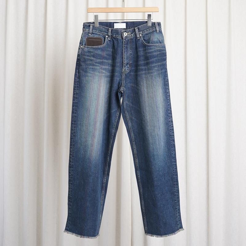 【25S/S】【paratrait パラトレイト】 LIGHT RAINBOW NOISE DENIM PT / INDIGO