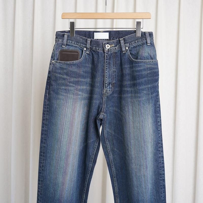 25S/Sۡparatrait ѥȥ쥤ȡ LIGHT RAINBOW NOISE DENIM PT / INDIGO